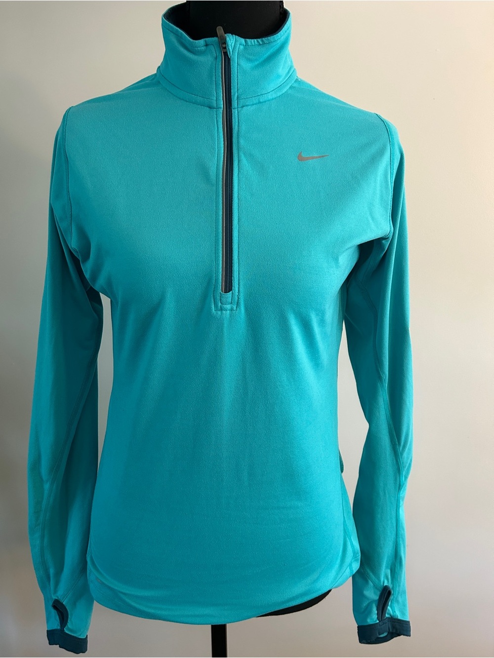 Nike Running Women's Turquoise Half-Zip Performance Pullover